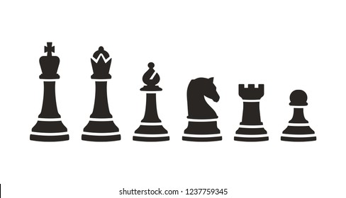 Set Of Chess Icon Sign Symbol