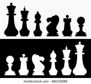 Set of chess icon sign symbol