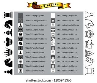 set of chess piece element, winner and looser concept, in a fair game. easy to modify