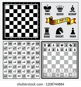 set of chess piece element, winner and looser concept, in a fair game. easy to modify