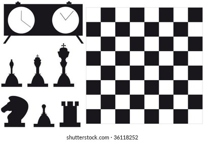 Set of  chess player