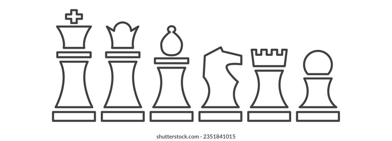 Chess Pieces Svg/Chess game/Jpg/Png/Ai/Basic chess (2360954)