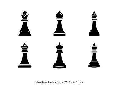 set of chess vector illustration