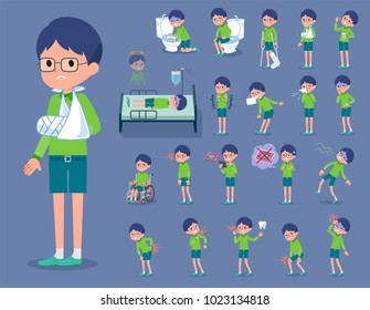 A set of child with injury and illness.
There are actions that express dependence and death.
It's vector art so it's easy to edit.