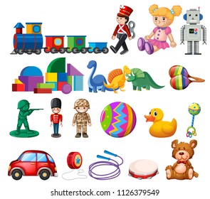 A Set of Childen Toys illustration