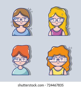 set children with 3d glasses technology
