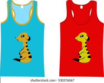 Set of children dresses. Vector illustration.