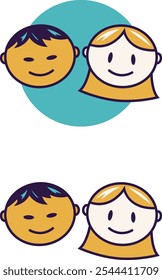 a set of children icons