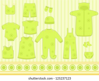 A set of children's clothing