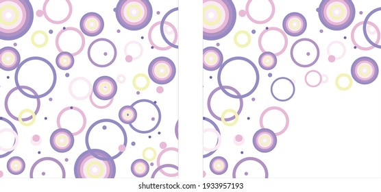 
set of children's holiday cards with balls, doodles