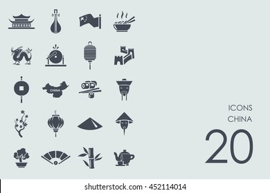 Set of China icons