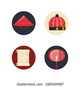 set of chinese elements