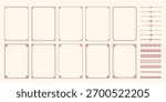 set of chinese traditional frame design