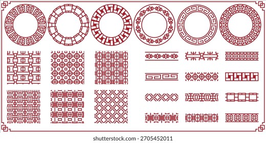 Conjunto de diseño de marco tradicional chino