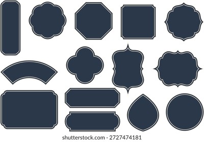 set of chinese traditional frame design, background decoration