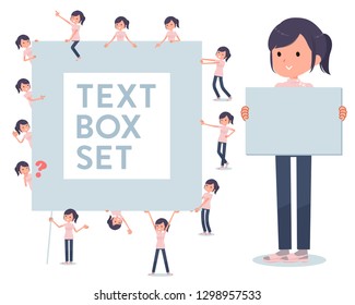 A set of chiropractor women with a message board.Since each is divided, you can move it freely.It's vector art so it's easy to edit.