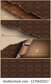 set of chocolate banner for Poster vector Design