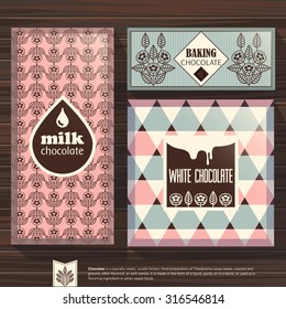 Set Chocolate Packaging. Patterns