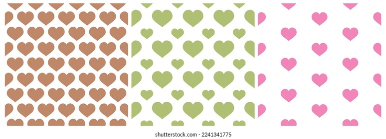Set of Chocolate Seamless Pattern Design with Choco Decoration in Template Hand Drawn Cartoon Illustration