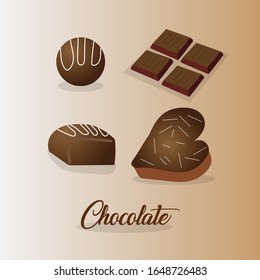 Set of Chocolate vector design.