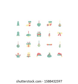 set chrismas symbol illustrasion vector