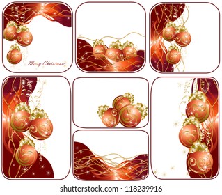 Set christmas background
