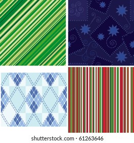 Set of Christmas backgrounds