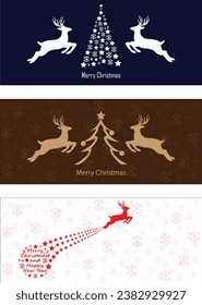 Conjunto de antecedentes de Navidad. paquete. Decoración navideña. vacaciones de invierno. tarjetas de felicitación, carteles, carteles