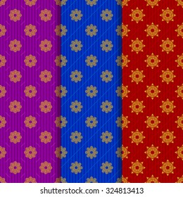 The set of Christmas backgrounds with snowflakes
