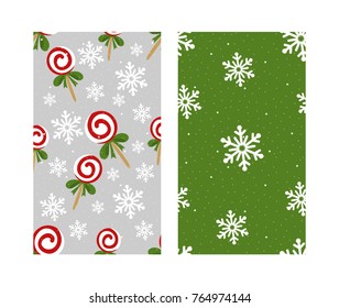 Set of Christmas backgrounds. Vector illustration.