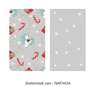 Set of Christmas backgrounds. Vector illustration.