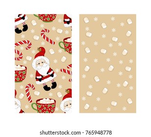 Set of Christmas backgrounds. Vector illustration.