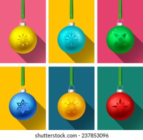 Set of Christmas balls