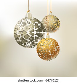 Set of Christmas balls