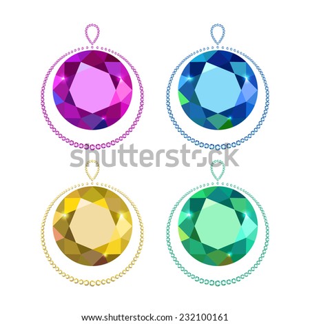 Set christmas balls of crystals
