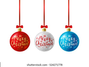 Set of Christmas balls for Your design