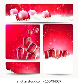Set of Christmas banners 