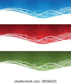 Set of a christmas banners.