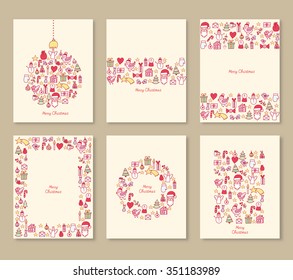 Set of Christmas brochures