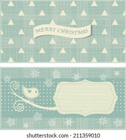 set of christmas cards