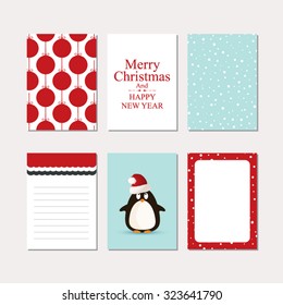 Set of christmas cards