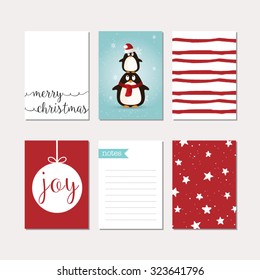 Set of christmas cards