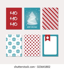 Set of christmas cards