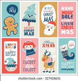 Set of Christmas cards