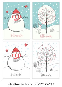 Set of Christmas Cards