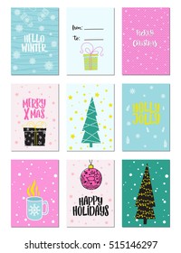 Set of Christmas cards