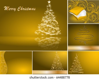 set of Christmas cards