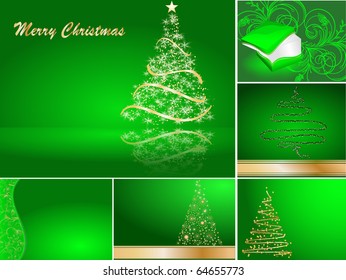 set of Christmas cards
