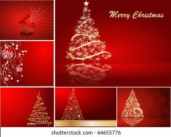set of Christmas cards