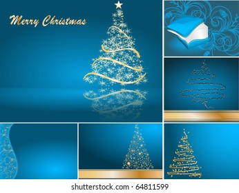 set of Christmas cards